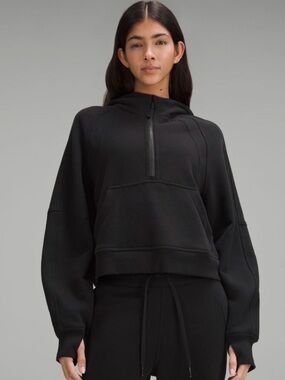 Lululemon Scuba Oversized Half Zip Size XS/S Black Sweater